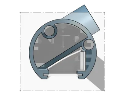 Monitor Light Bar Cross Section